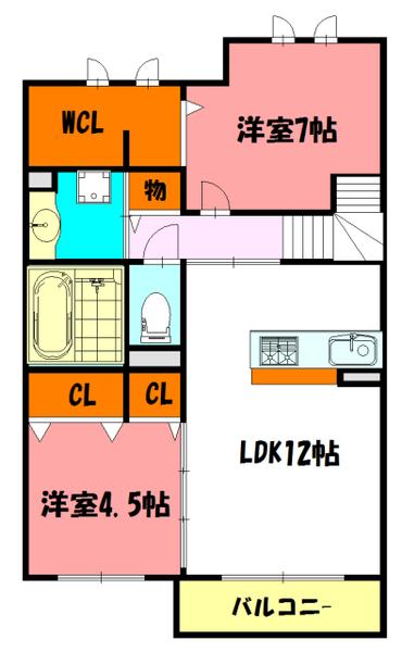 アンソレイエファミーユ 間取り図画像