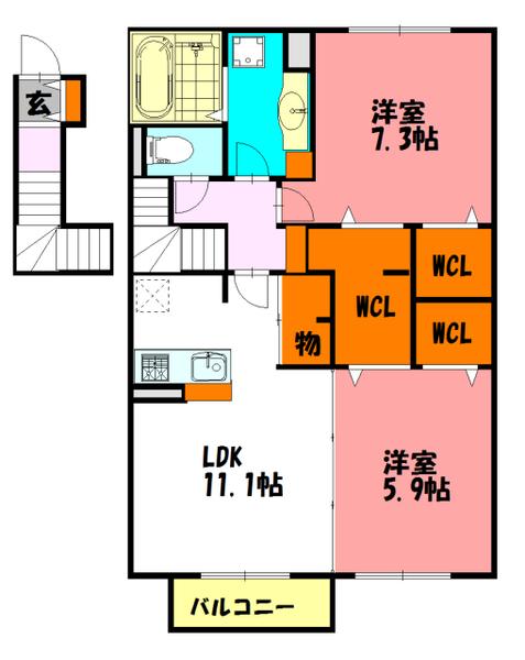 サワーローズ 間取り図画像