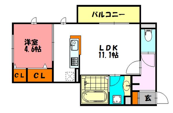 キャトルセゾン 間取り図画像