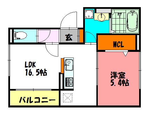 LES ENS FAMIIAX M 間取り図画像