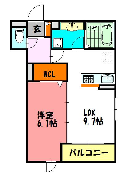 LES ENS FAMIIAX M 間取り図画像