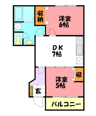 エンジェルミタニ 間取り図画像