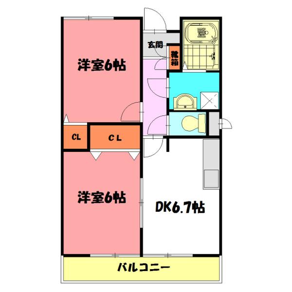 グランシャリオソシア 間取り図画像