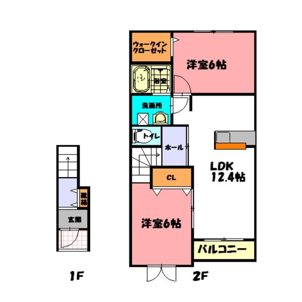 ラフレシール２ 間取り図画像