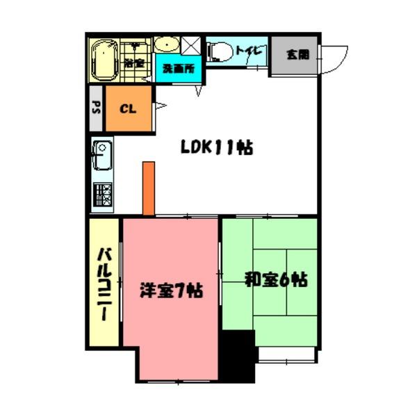 グリシーヌ静徳 間取り図画像