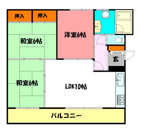 ホワイトビラ 間取り図画像