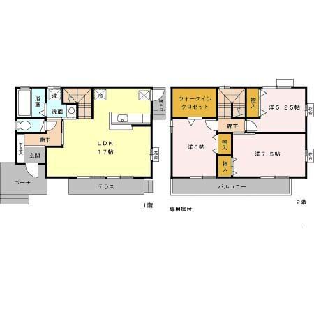 セジュール　ルサントル 間取り図画像