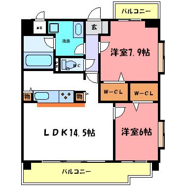 シャン・クラージュ 間取り図画像