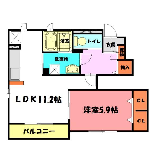 ルミエール魚住 間取り図画像