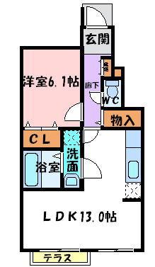 メゾンドオー 間取り図画像
