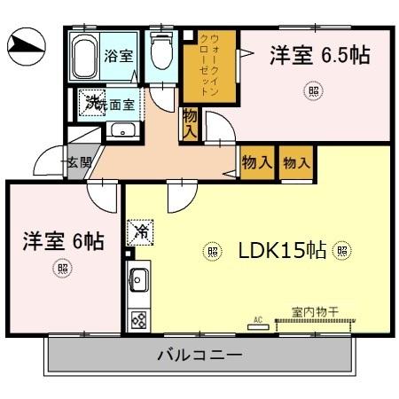 エスポワール二見 間取り図画像