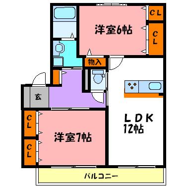 アデアコート 間取り図画像
