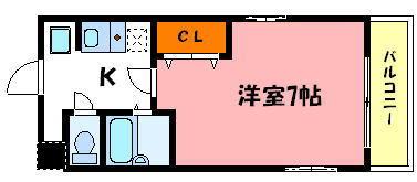 パラドール魚住Ⅱ 間取り図画像