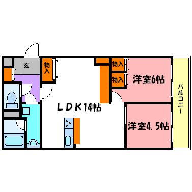 メゾンドローリエ 間取り図画像