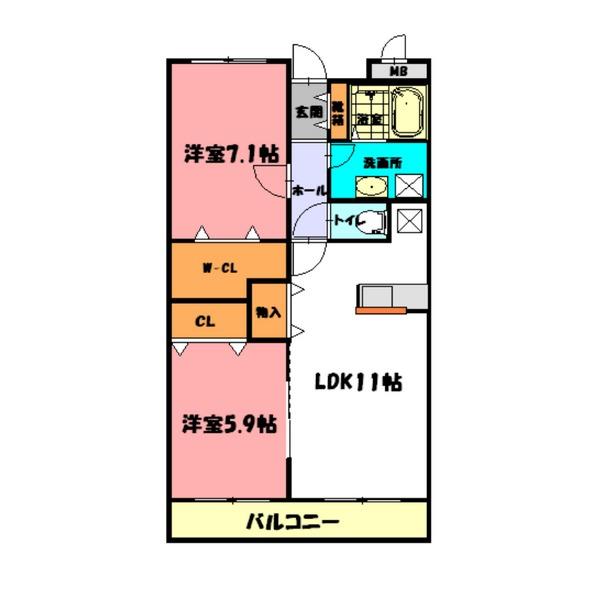 プラムガーデン 間取り図画像