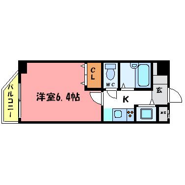 ＹＫハイツ桜町 間取り図画像