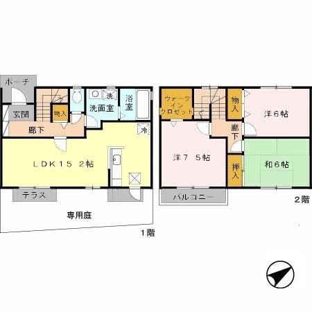 アルスクレストⅡ 間取り図画像