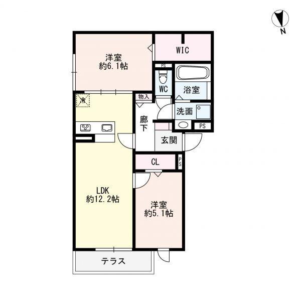 CREST明石 間取り図画像