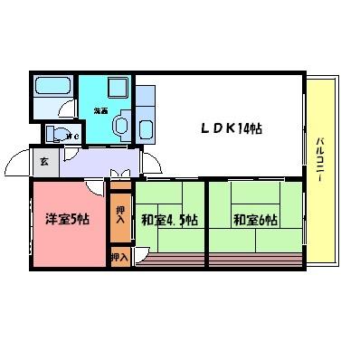 サングレイス西明石 間取り図画像