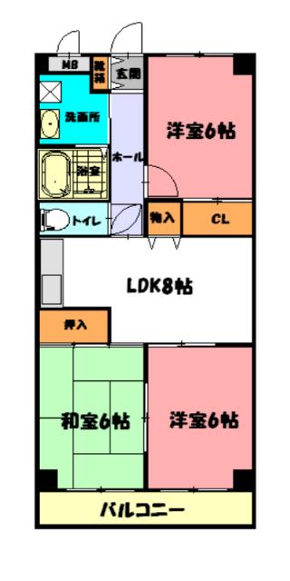 ステイツ明石大久保 間取り図画像