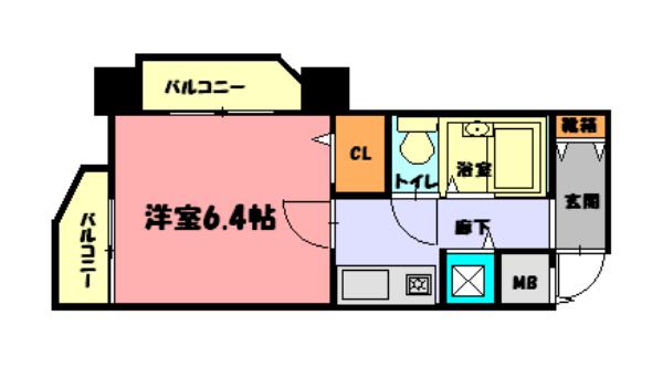ＹＫハイツ桜町 間取り図画像
