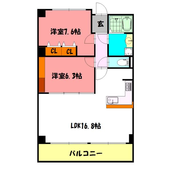 西明石コーポラス 間取り図画像