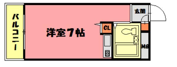 モナーク西明石 間取り図画像