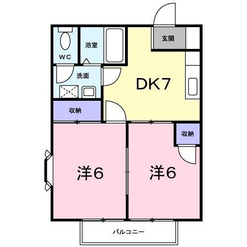 レモンハイツ 間取り図画像