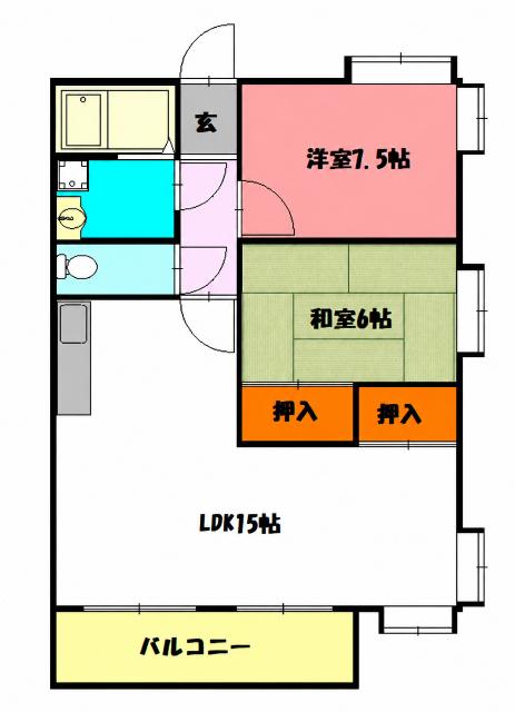 サンルミナス 間取り図画像