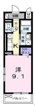 アンソレイユⅠ 間取り図画像