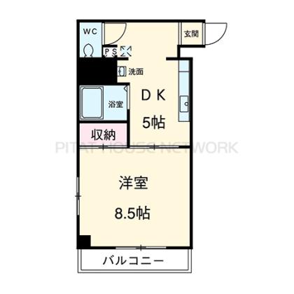 角部屋　１ＤＫ