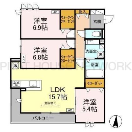  間取り図写真