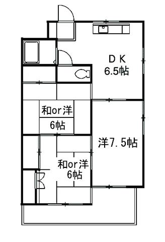 洋室に改装