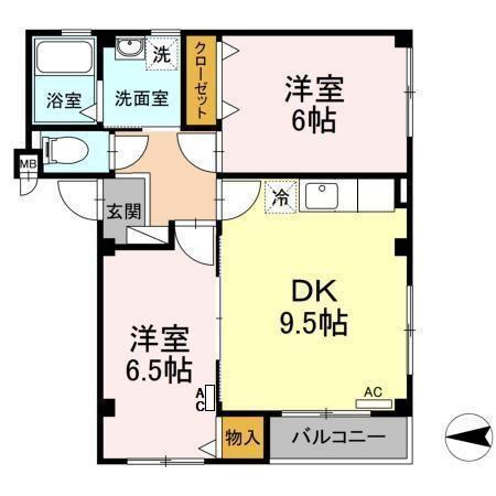 プリムヴェール（202） 間取り図画像