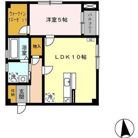 プリンセスコート（201） 間取り図画像