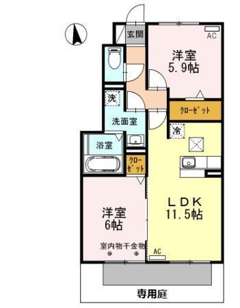 ブランシェ（103） 間取り図画像