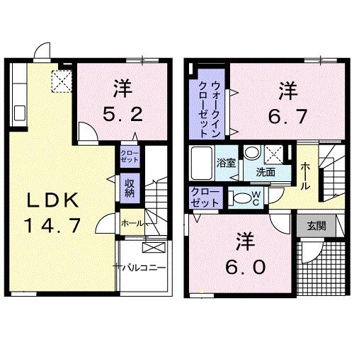 グレイスフル（101） 間取り図画像