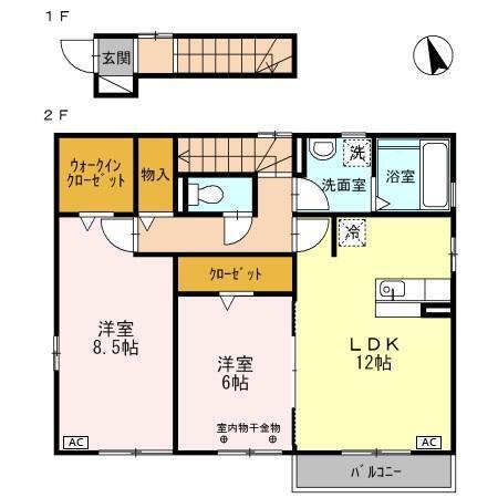 コンソラーレ カーサ Ｃ（201） 間取り図画像