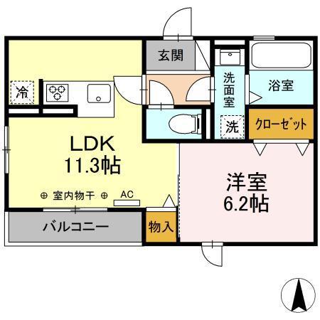 D-Hills領家（203） 間取り図画像