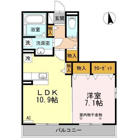 レイクヒルズＭ（301） 間取り図画像