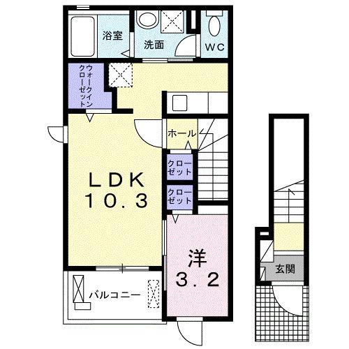 ココ・ラシック（201） 間取り図画像