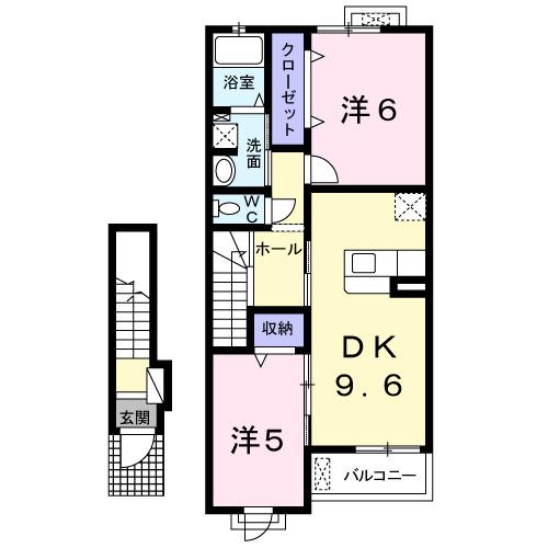ラ　フェーリア（202） 間取り図画像