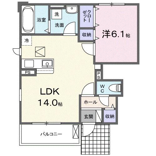 マ　カシェット（101） 間取り図画像