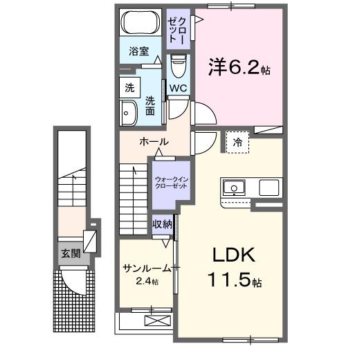 サニーガーデン（202） 間取り図画像