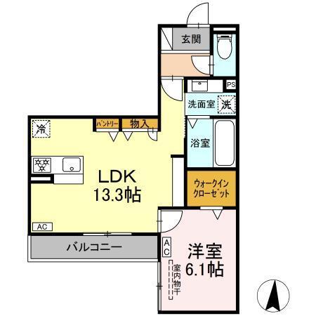 D-Hills天王（302） 間取り図画像