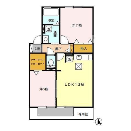 トゥール・ビヨン　Ａ（101） 間取り図画像