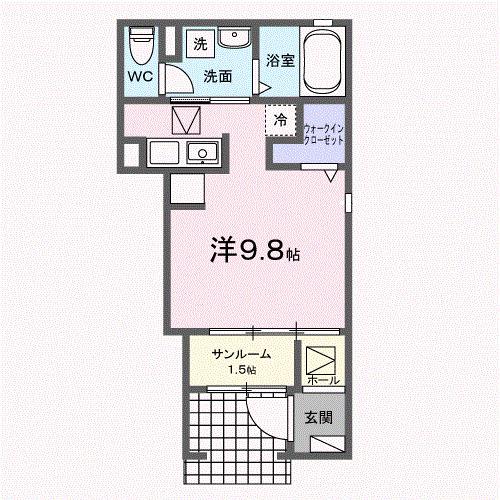 フェリーチェ　ｂ（102） 間取り図画像