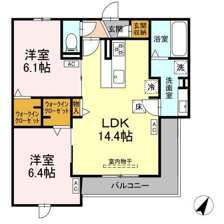 コスモ（101） 間取り図画像