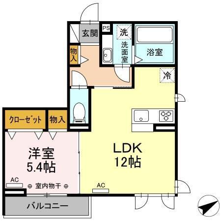 メゾン・サンティール（201） 間取り図画像