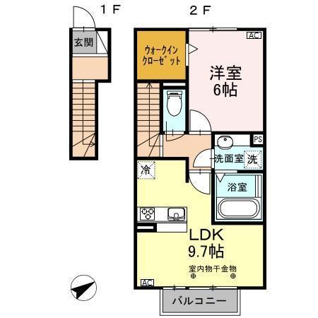 コンフィアンサ（203） 間取り図画像